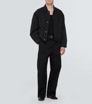 Майка из хлопкового джерси в рубчик Lemaire, черный - фото 2