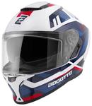 Шлем Bogotto Phantom Codex Fiberglass, White/Blue/Red - фото 2