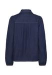 Блуза Culture Button-down blouse, Rinse Wash/Dark-Blue Denim - фото 6