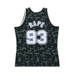 Джерси BAPE x Mitchell & Ness New Jersey Nets Jersey, Black - фото 2