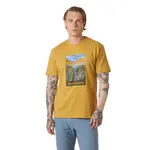 Футболка с коротким рукавом Helly Hansen Massif Graphic, желтый - фото