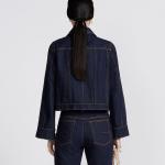 Джинсовая куртка женская синяя Dior - фото 4