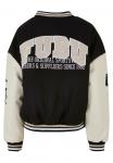 Бомбер Chaquetas FUBU COLLEGE VARSITY, цвет black offwhite sand - фото 7