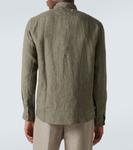 Льняная рубашка Sunspel, Dusk Green - фото 4
