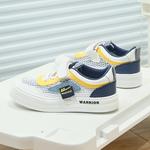 Детские скейтбординговые кроссовки Kids WARRIOR, белый темно-синий - фото 9