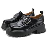 SAFIYA Лоферы женские, черные/бордовые - фото