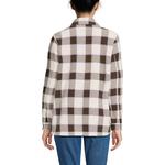 Женская флисовая рубашка-куртка anyweather Lands' End, Lilac Coffee Check - фото 2