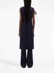Courrèges платье миди с ремешками, синий - фото 3