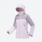 Детская зимняя флисовая утеплённая куртка для походов Quechua SH500 фиолетовая - фото 3