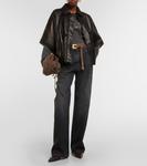 Кожаная рубашка Brunello Cucinelli, черный - фото 2