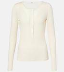 Футболка Faustine Henley Agolde, Oat Milk - фото