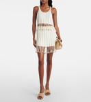 Тейлор 90 мюли с эффектом рафии Amina Muaddi, бежевый - фото 3