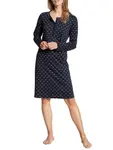 Ночная рубашка CALIDA, с длинными рукавами, синий - фото 2
