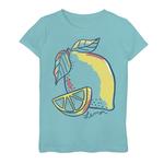 Футболка с рисунком «Лимон» для девочек 7–16 лет Licensed Character - фото