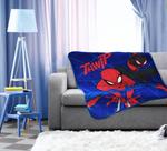 Детский плед Marvel Spider-Man 46 x 60, синий - фото 2