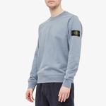 Толстовка patch logo crewneck sweatshirt 'mid blue' Stone Island, синий - фото 3