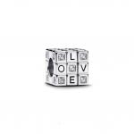 Шарм Pandora Moveable Toy Cube Charm, стерлинговое серебро - фото
