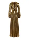 Платье макси с бантом Giambattista Valli, золотой - фото