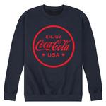 Мужской флисовый свитшот с рисунком Coca-Cola Enjoy CocaCola USA Licensed Character - фото