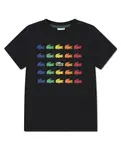 Футболка Tiny Icon для мальчика Lacoste, черный - фото