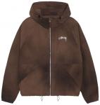 Куртка Stussy Wave Dye Beach Shell Jacket 'Coffee', коричневый - фото