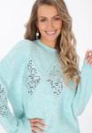 Джемпер IZIA SWEATER, Aqua/Turquoise - фото 4