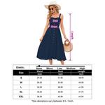 Женское летнее платье-сарафан на пуговицах с карманами, миди, с высокой талией Elitechoice - фото 5