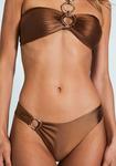 Камден бикини низ в коричневой атласной ткани Devon Windsor - фото