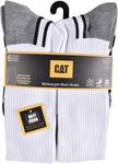 CAT мужские носки 6-pack Half Cushioned Crew, White Logo (6 Pack) - фото 3