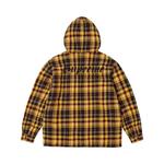 Рубашка Supreme Lined Zip Up Hooded Flannel Shirt 'Yellow' - фото 2