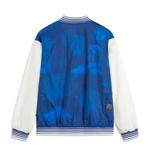 Куртка LiNing Badfive мужская в тенисто-фиолетовом и синем цвете с принтом по всей поверхности - фото 3