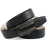 Кожаный ремень Anthoni Crown под моржа, черный - фото