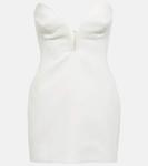 Мини-платье без бретелей из крепа Mônot - фото