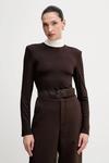 Блуза Rotate, коричневый - фото 3