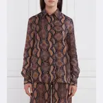 Рубашка стандартного кроя Pinko, коричневый - фото