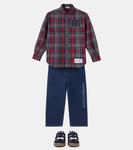 Клетчатая рубашка DG Dolce&Gabbana Kids, Quadri-Check-Tartan - фото 2