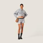 Джинсовые шорты MIU MIU, серый - фото 2