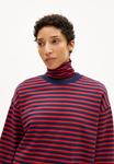 Толстовка ARMEDANGELS FRANKAA STRIPE, Tinted Navy-Candy Apple/Dark Blue - фото 4