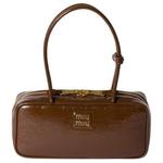 MIU MIU Лакированная сумка из овчины - фото