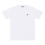 Футболка basic t-shirt mini red emblem 'white' Comme Des Garcons Play, белый - фото