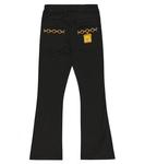 Расклешенные брюки с логотипом Moschino, черный - фото 4