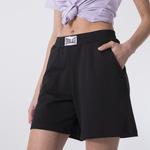 EVERLAST СПОРТИВНЫЕ БРЮКИ ИЗ ПЛОТНОГО ЧЕРНОГО ХЛОПКОВОГО ДЖЕРСИ - фото 4