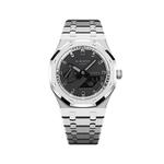 Часы Casio G-Shock Analog-Digital 2100 Series, арт. GA-2100-1A1, 44.5 мм, серебристый/черный - фото