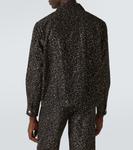 Блестящая рубашка из фай Bode, Black Silver - фото 4