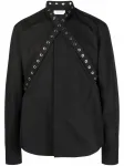 Рубашка с люверсами OFF-WHITE, черный - фото