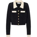 Текстурированный кардиган для селфи Self-portrait, белый - фото 3