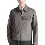 Кожаная куртка мужская серая Dior, серый - фото