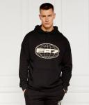 Толстовка Ea7 Regular Fit с овальным принтом, черный - фото 3
