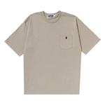 Футболка BAPE Ape Head One Point Relaxed Fit Pocket Tee, Beige - фото