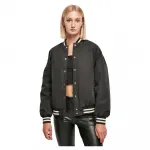 Куртка Urban Classics Oversized Recycled College bomber, черный - фото